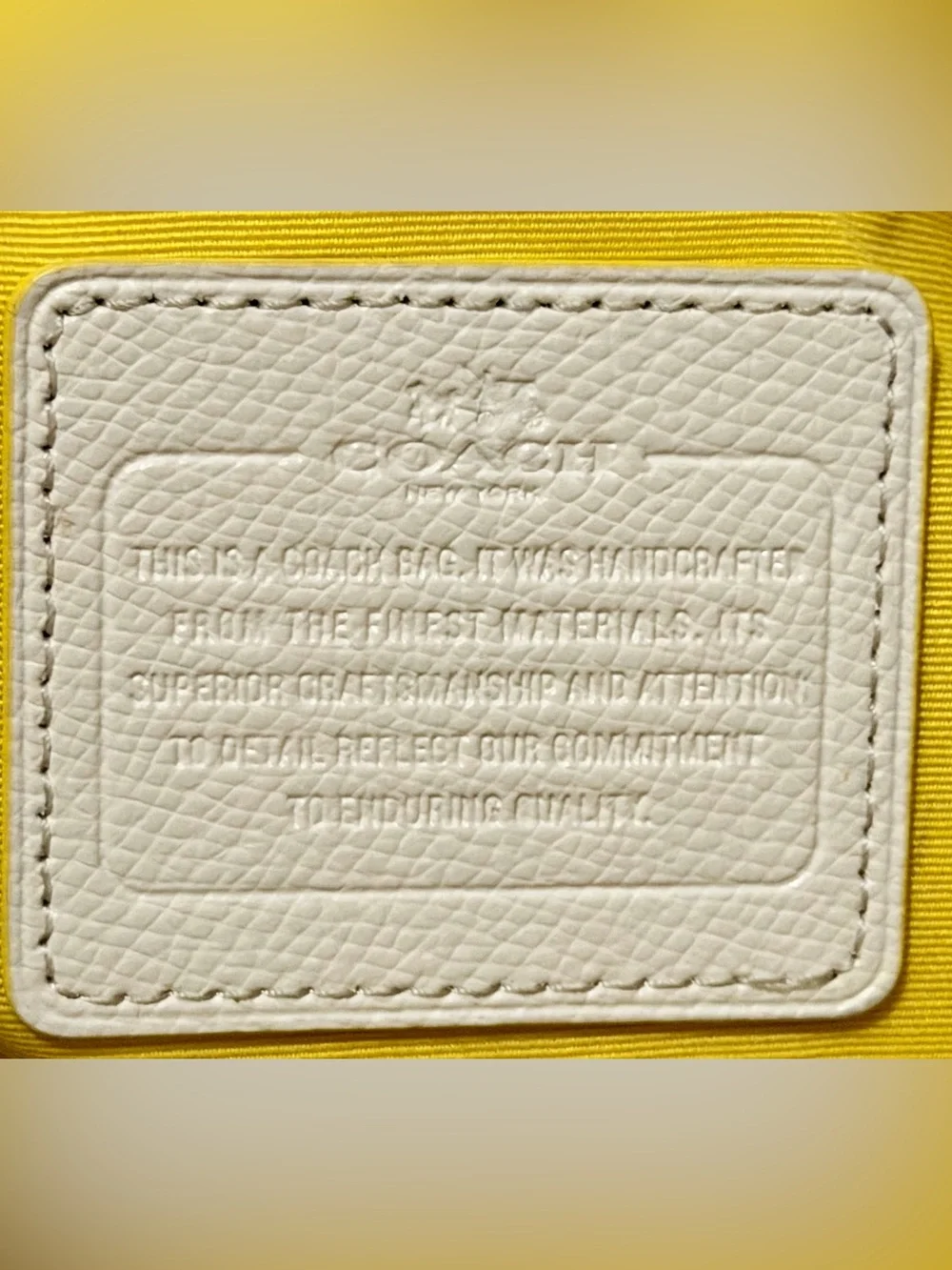 Coach Margot Carryall Bicolor Leather Yellow Chalk Large Satchel Bag